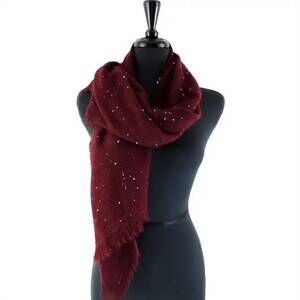 NEW FAIRE ice stars scarf in red